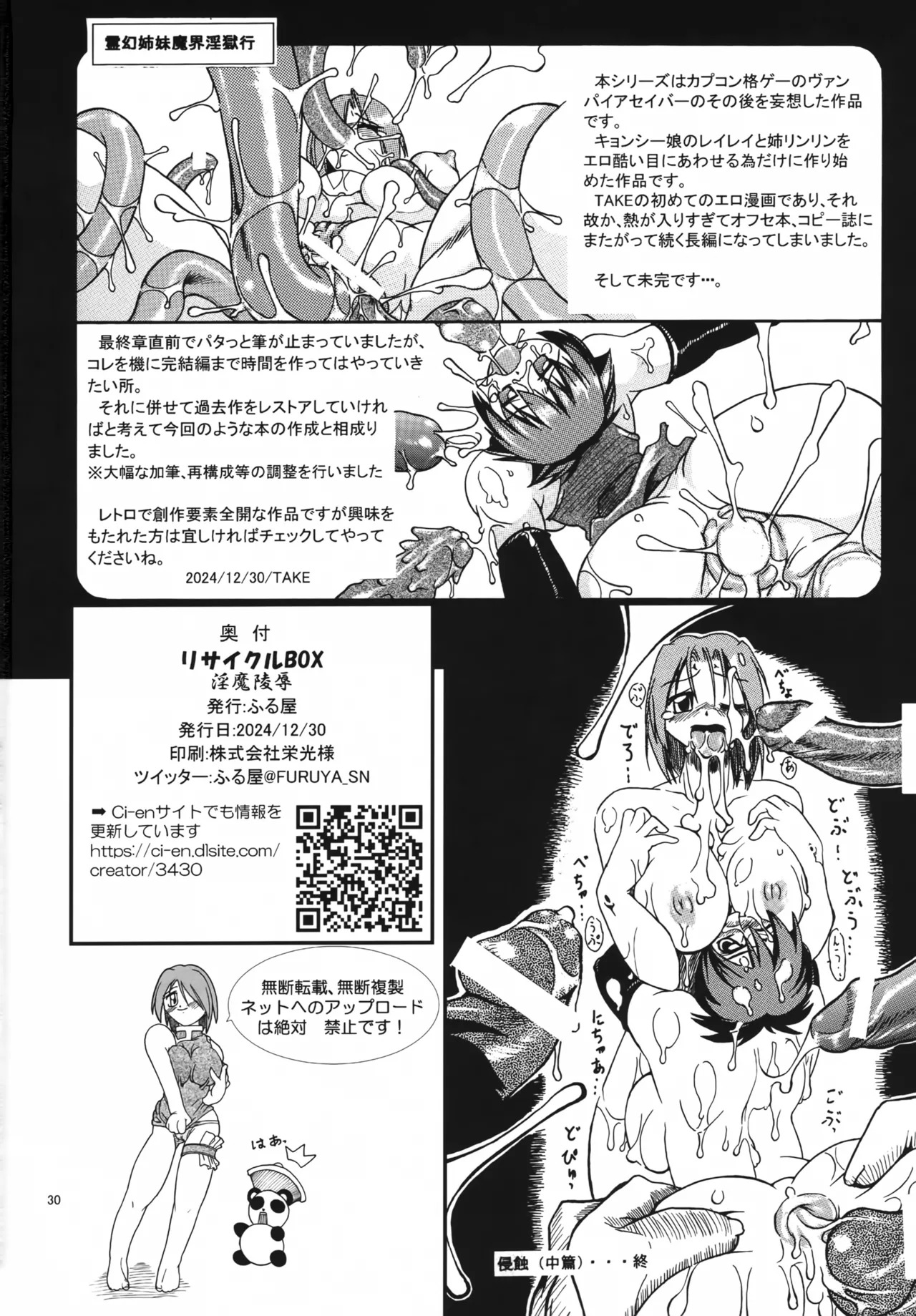 (C105) [Furuya (TAKE)] RECYCLE BOX Inma Ryoujoku-hen (Darkstalkers) - Page 29