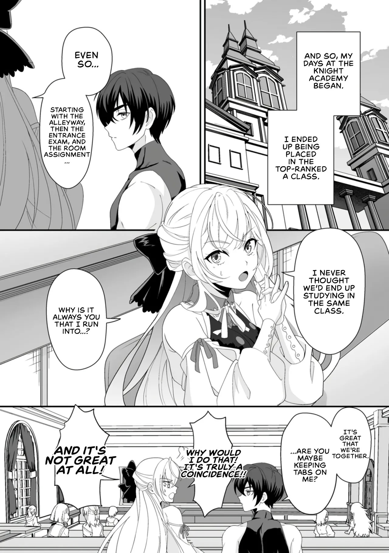[Tomobashi Kametsu, Kurenai no Nita Mame] I, the Only Male Knight in a Chastity-Reversed World, Entered the Female Knight Academy and Was Treated as a Hero for Some Reason ~ Unrivaled in the Harem with My Unequaled Skills ~ Volume 1 [KappaBeast] [English] - Page 110