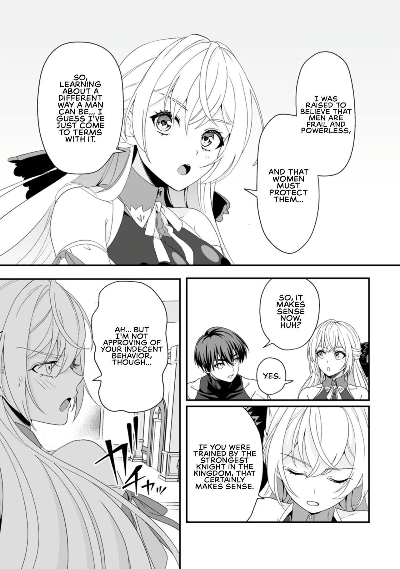 [Tomobashi Kametsu, Kurenai no Nita Mame] I, the Only Male Knight in a Chastity-Reversed World, Entered the Female Knight Academy and Was Treated as a Hero for Some Reason ~ Unrivaled in the Harem with My Unequaled Skills ~ Volume 1 [KappaBeast] [English] - Page 115