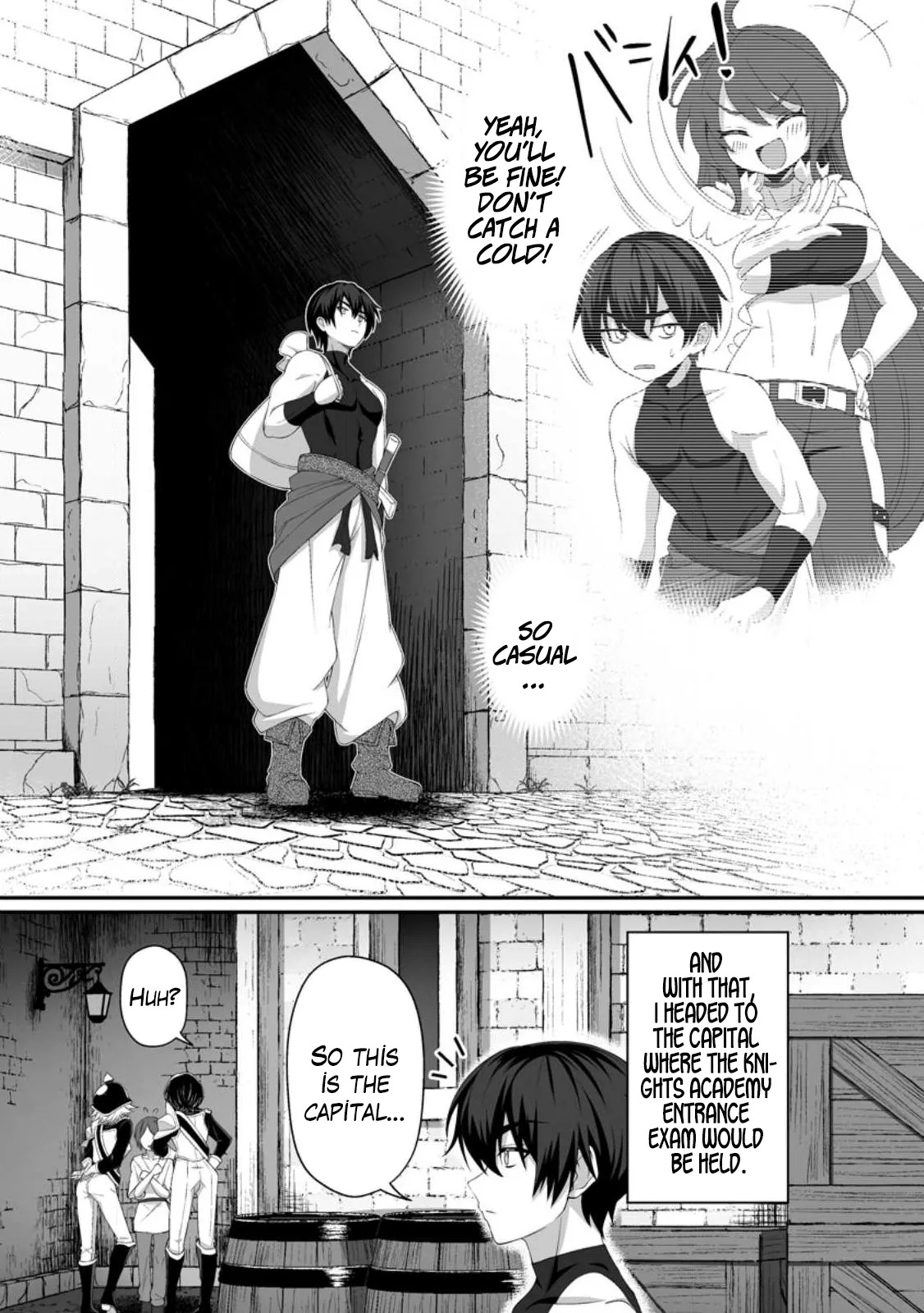 [Tomobashi Kametsu, Kurenai no Nita Mame] I, the Only Male Knight in a Chastity-Reversed World, Entered the Female Knight Academy and Was Treated as a Hero for Some Reason ~ Unrivaled in the Harem with My Unequaled Skills ~ Volume 1 [KappaBeast] [English] - Page 39
