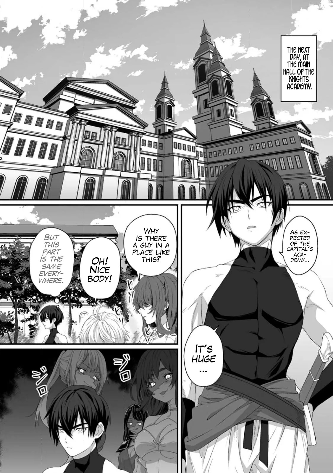 [Tomobashi Kametsu, Kurenai no Nita Mame] I, the Only Male Knight in a Chastity-Reversed World, Entered the Female Knight Academy and Was Treated as a Hero for Some Reason ~ Unrivaled in the Harem with My Unequaled Skills ~ Volume 1 [KappaBeast] [English] - Page 48